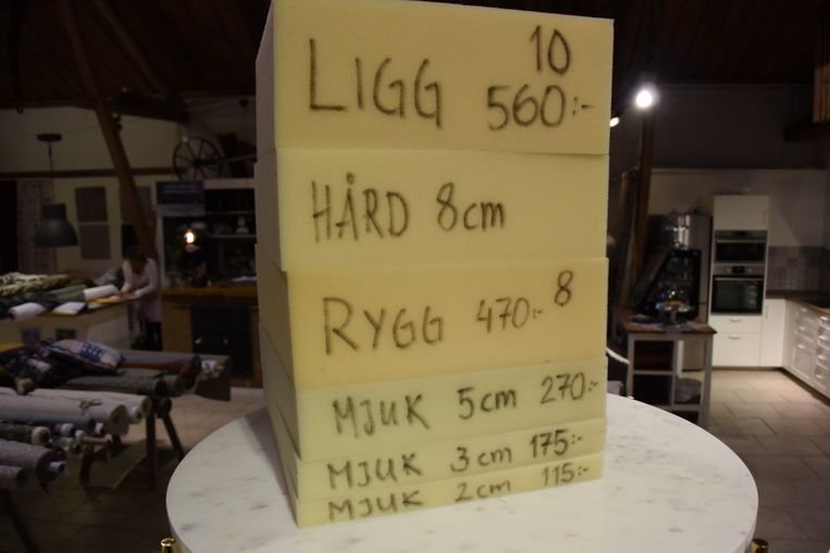 Skumplast i olika tjocklekar